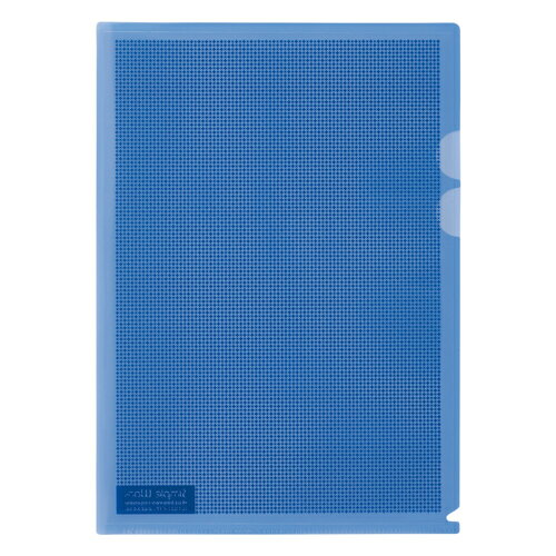 【ゆうパケット対応可】カモフラージュホルダー　A4判　5枚　ブルー89421【プラス】