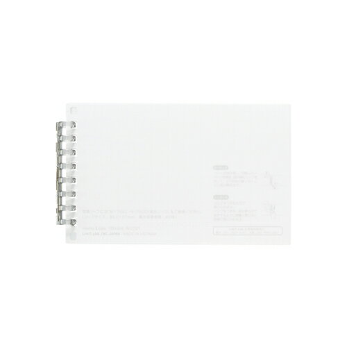 ●罫種類：5mm方眼罫●中紙枚数：40枚●外寸：縦86×横142mm●穴数：8穴●適正収容：40枚●材質：PP，PC，上質紙o25763