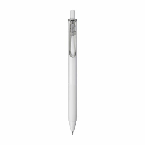 三菱鉛筆 - 【ゆうパケット対応可】ユニボールONE　オフホワイト軸(0.38mm)　銀　1本UMNSC38.26【三菱鉛筆】