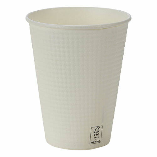 Plastic Cups - エンボスカップ　ホワイト　340ml　25個C3425EAFS【サンナップ】