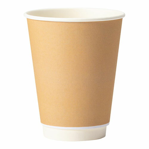 Rakuten - エアウォールカップ　クラフトカラー　340ml　25個C3425EWKC【サンナップ】