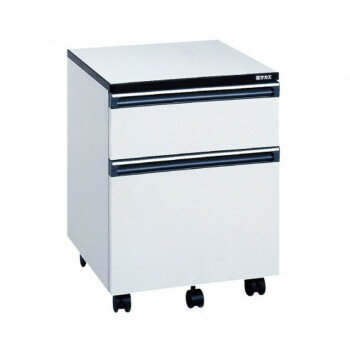 （代引き不可）（同梱不可） サカエ 木製キャビネットワゴン メラミン仕上げ 引出し2段 LB-2 作業台用のオプション