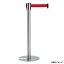 (同梱不可) ベルトパーテーションスタンドUN ステン ベルト赤 SU6618002 使いやすさを追求したベルト..