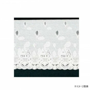 （同梱不可） 貼ってはがせるカーテン(ウインドーレース)　40cm丈×90cm　ML-4002 出窓などの目隠し日除け対策に!