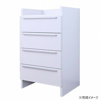 （代引き不可）（同梱不可） 日本製組立家具 ランドリーチェスト 4段 CO-NC-9060H たっぷり収納可能なランドリーチェスト