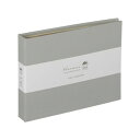 (同梱不可) ナカバヤシ ハルマー ポケットアルバム L判40枚 グレー A-HRLP-101-N 落ち着いた色合いのL判1段ヨコ型アルバム
