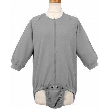 （同梱不可） 竹虎　フドーボディースーツ　グレー　105634・L ご本人では開けにくいアイデアホックを..