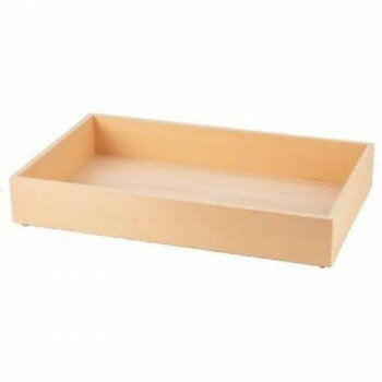 （同梱不可） 木製トレー　1/1(深)白木　80113260 白木の木製トレー