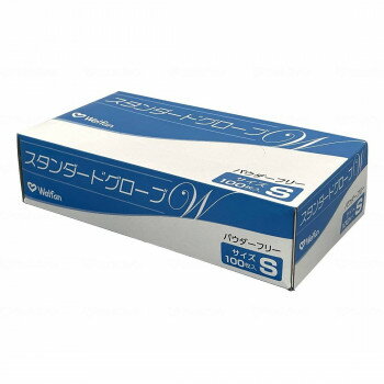 （同梱不可） ウェルファン スタンダードグローブW パウダーフリー 箱 S 000910 極薄タイプで素肌感覚