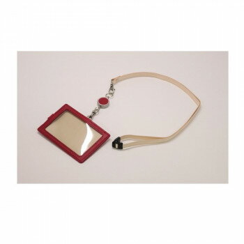 （同梱不可） ASHFORD アシュフォード キュリオ IDカードホルダー リール付 レッド 8778-044 マットな質感が魅力リール付カードホルダー