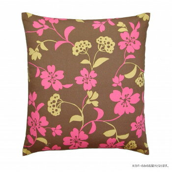 (同梱不可) 豊泉産業 座布団カバー5枚セット さくら レッド F1301-5RD さくらをモチーフに大きくデザインした座布団カバー