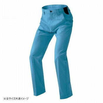 (同梱不可) アイトス ワークパンツ(ノータック)(男女兼用) サックス LL 6820 ウエストリブが縦や斜めの動きをフォローするワークパンツ