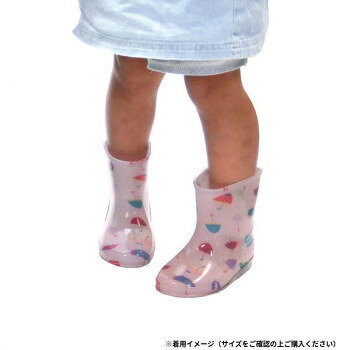 （同梱不可） 阪神素地 KB7008 キッズレインブーツ 14cm かさピンク 雨の日じゃな...