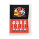 (同梱不可) ステンレス・スプーン&フォーク4pc MM-152R 人気キャラクターのスプーン&フォークセット