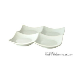 (同梱不可) ホワイト スクエアオードブル 20cm 704012 白いシリーズ食器