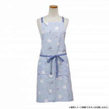 （同梱不可） フレンズヒル ショートエプロン ラベンダーシマエナガ ブルー ZS-164-20 ショートエプロン