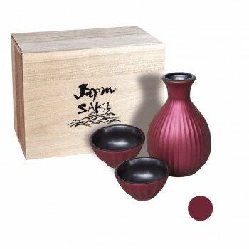 （同梱不可） 仁峰 メタルカラー トパーズレッド 酒器揃 SK88-Y03 手仕事だから出来る輝きとぬくもり