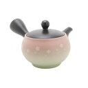 (同梱不可) 山房丸小ピンク花三色掛急須 300cc Y-724 お茶の時間をもっと楽しむ