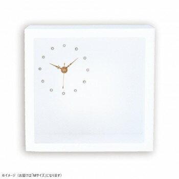 （同梱不可） フラワーアレンジ 木製スタイルクロック M FC-535 真っ白なフレームはどんなシーンにも使えます