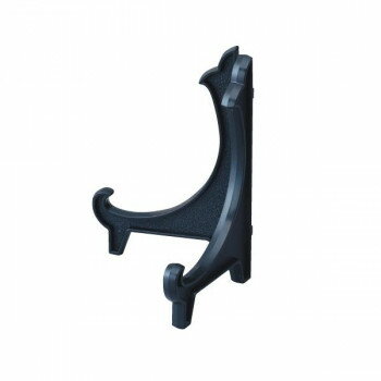 （同梱不可） 皿立 黒(樹脂) 10号 32N06001687 シンプルな樹脂製の皿立