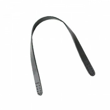 （同梱不可） ソウヒロ joint クラフトパーツ 本革持ち手 2本手 約1.5cm幅×40cm 850/黒 JTM-K26 2本入..