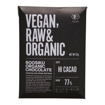 （代引き不可）（同梱不可）ROOSIKU ローシク　オーガニックチョコレート　ハイカカオ77％　小サイズ　37g×6枚セット