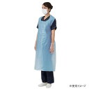 (同梱不可) 竹虎 竹虎ビニールエプロンP 100枚入 ブルー 076351 まとわりつきにくいエンボス加工(4)