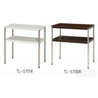 （代引き不可）（同梱不可） ナカキン　電話機台　ステン丸脚　TL-S70　ホワイト・TL-S70W 綺麗で滑らかな雰囲気!!