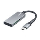 (同梱不可) サンワサプライ Type-C カードリーダー ADR-3TCMSD11S 持ち運びに便利な超薄型のSD/microSDカードリーダー(2)