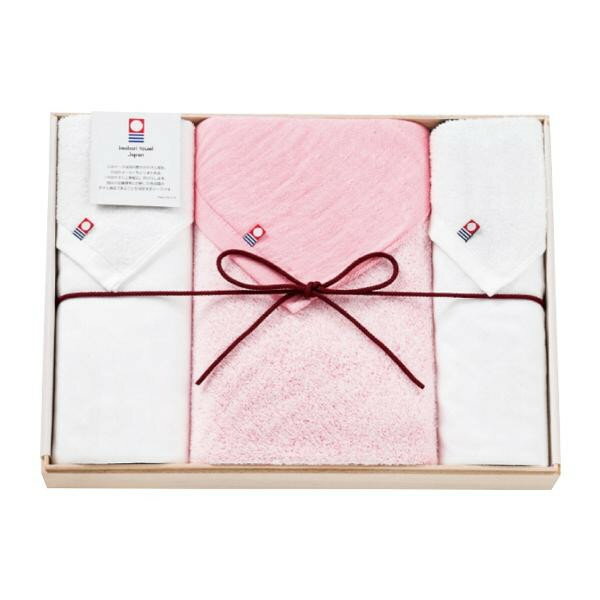 （代引き不可）（同梱不可）今治タオル ガーゼタオル タオルセット(ピンク) IMG-400PK 6084-085