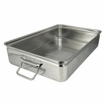 （同梱不可） スギコ 18-8手付番重バット(丸棒取手) SH-5537-11H(大・深型11cm) ST0980 便利なバット