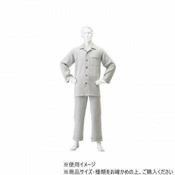 Cotton - （同梱不可） 神戸生絲　紳士楽らくキルトパジャマ(秋冬用)L No.804 グレー ウエスト調整ゴムが便利