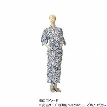 Pajamas - （同梱不可） 神戸生絲　婦人レギュラー/ガーゼねまき(付袖)L No.59 コン 花柄 肌側ガーゼでやさしい着心地