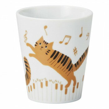 （同梱不可） セトクラフト タンブラー TABBY'S MUSIC P25-0813 鍵盤模様が楽しい