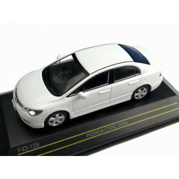 （同梱不可） First43/ファースト43 ホンダ シビック 2006 ホワイト 1/43スケール F43-129 本物を再現したモデルカー!!