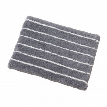 （同梱不可） センコー ハピネスライン バスマット 約45×60cm グレー 67623 ふんわり沈み込むボリュー..