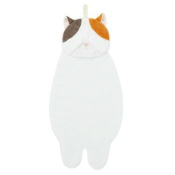 （同梱不可） りぶはあと　くびねっこ　ポケットタオル　ミケネコ　27043-11 コンパクトなタオル