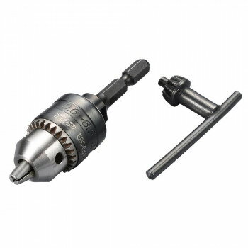 （同梱不可） トップ工業(TOP) 電動ドリル用 ドリルチャック EDC-0.6-6.5N 丸軸ドリル等を使用可能に