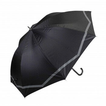 (同梱不可) 藤田屋 晴雨兼用長傘ジャンプ 58cm 晴雨兼用ジャンプ ボーダーリボン ブラック SJ-2551(KT) 便利な雨晴兼用 (同梱不可) 藤田屋 晴雨兼用長傘ジャンプ 58cm 晴雨兼用ジャンプ ボーダーリボン ブラック SJ-2551(KT) 便利な雨晴兼用