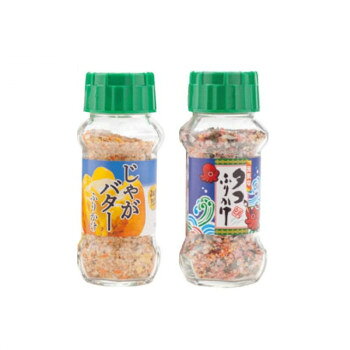 ※北海道・沖縄・離島への配送は、 別途送料がかかる場合がございますので、予めご了承くださいませ。 ※こちらの商品はメーカーより直送品のため、同梱不可とさせていただきます。 ご注文後5〜6営業日後の出荷となります じゃがバターふりかけは、北海道名物のじゃがバターをふりかけにしました。北海道産のじゃがいもを使用し、バターの風味がきいた商品になっています。タコふりかけは、赤色を基調とし、たこの風味を生かしたふりかけです。ほかほかご飯、おむすび、お弁当にふりかけて、お召し上がりください。内容量じゃがバターふりかけ:65g/個、タコふりかけ:85g/個サイズ個装サイズ：34.8×17.2×43.5cm重量2250g個装重量：11000g仕様賞味期間：製造日より360日セット内容じゃがバターふりかけ:65g×15個タコふりかけ:85g×15個生産国日本 可愛い かわいい おしゃれ オシャレ 便利 お得 まとめ買い キレイ 一人暮らし 同棲 雑貨 おもしろ パーティー 雑貨 広告文責 （株）國島屋 TEL:075-981-0330・お客様都合でのキャンセルの場合、出荷前後にかかわらず別途キャンセル料や手数料がご請求となります。予めご了承ください。・メーカーから取り寄せ商品となります。お客様ご注文のタイミングやメーカー在庫状況によっては欠品・廃盤の可能性がございます。予めご了承ください。栄養成分(100g当たり)じゃがバターふりかけ:熱量:406kcal、たんぱく質:10.3g、脂質:10.5g、炭水化物:67.5g、食塩相当量:7.1gタコふりかけ:熱量:417kcal、たんぱく質:15.8g、脂質:14.2g、炭水化物:56.4g、食塩相当量:9.4g、カルシウム:260mg原材料名称：ふりかけ【じゃがバターふりかけ】ポテトフレーク(じゃがいも(北海道産))、ごま、 ぶどう糖、カボチャフレーク(小麦粉、カボチャペースト、乾燥ポテト、砂糖、馬鈴薯澱粉、その他)、 食塩、 ニンジンフレーク(小麦粉、乾燥ポテト、馬鈴薯澱粉、砂糖、その他)、 バターパウダー、 醤油、 でん粉、 砂糖、発酵調味料、 魚醤、 デキストリン、 野菜エキス、 酵母エキス/ 調味料(アミノ酸等)、 着色料(カラメル、カロチノイド)、 貝Ca、 加工でん粉、 香料、 酸化防止剤(V.E)、 甘味料(ステビア、カンゾウ)、 (一部に乳成分・小麦・大豆・豚肉・ごまを含む)【タコふりかけ】炒りごま(国内製造)、卵風味顆粒(乳糖、コーンスターチ、卵黄末、砂糖、その他)、ポテトフレーク、鮭風味顆粒(乳糖、砂糖、食塩、鮭パウダー)、パン粉、乾燥たこ風味かまぼこ(鱈すり身、でん粉、その他)、たらこ風味顆粒、砂糖、食塩、のり、でん粉、発酵調味料、乾燥タコチップ、魚醤、和風調味料、デキストリン、野菜エキス、酵母エキス/調味料(アミノ酸等)、加工でん粉、ソルビット、着色料(カロチノイド、紅麹、カラメル)、香料、酸化防止剤(V.E)、(一部に卵・乳成分・小麦・かに・いか・さけ・さば・大豆・豚肉・ごまを含む)アレルギー表示卵、乳、小麦、かに、いか、ごま、さけ、さば、大豆、豚肉（原材料の一部に含んでいます）保存方法直射日光などの高温や多湿を避けて、保存してください。製造（販売）者情報製造者:株式会社みなり/広島県東広島市河内町下河内636fk094igrjs