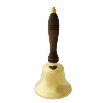 （同梱不可） イタリアブラス ウッドベル 17117890034 持ち手のウッドがシックで、クラシカルな雰囲気。