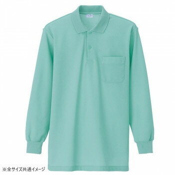 (同梱不可) アイトス 長袖ポロシャツ(男女兼用) グレイッシュミント M 860 汗で服と肌が張り付きにくくナチュラルな着心地 (同梱不可) アイトス 長袖ポロシャツ(男女兼用) グレイッシュミント M 860 汗で服と肌が張り付きにくくナチュラルな着心地