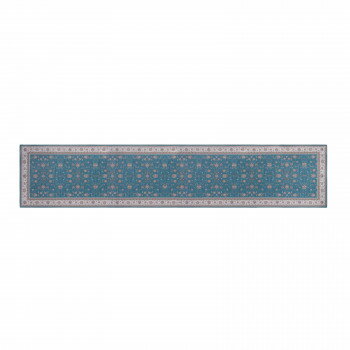 (同梱不可) オカトー Khastan インテリアマット 45×240cm ブルー ペルシャ絨毯風 (同梱不可) オカトー Khastan インテリアマット 45×240cm ブルー ペルシャ絨毯風
