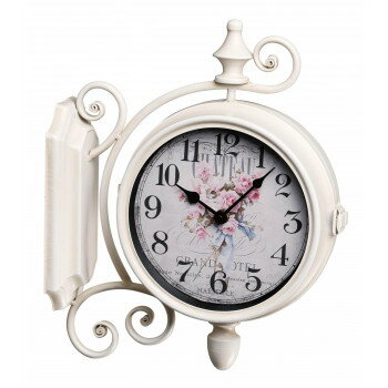 （同梱不可） ウォールクロック ローズ 38407 壁掛け式の時計(3)