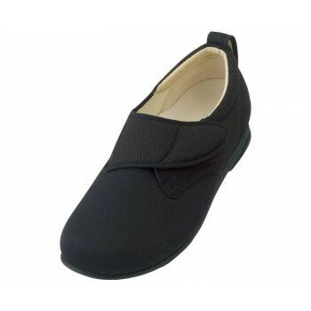 （同梱不可） ウィングストレッチ 1102 L 黒 303506 W1475 ストレッチ素材のシューズ