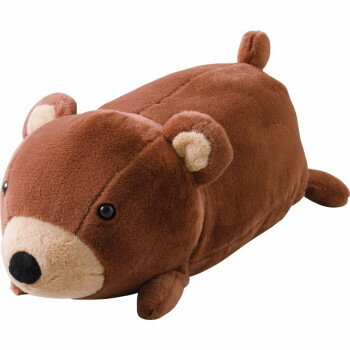 （同梱不可） ケアファッション ぬいぐるみ調マルチクッション クマ 35×20×15cm 80032201 かわいい動物..