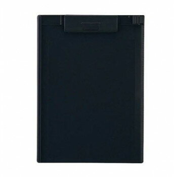 （同梱不可） LIHIT LAB.(リヒトラブ) クリップボード A4 E型 ブラック A-977U-24 片手で簡単にオープン&ロックできるクリップボード