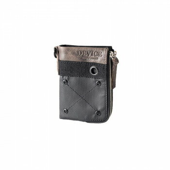 DEVICE 財布 （代引き不可）（同梱不可）DEVICE(デバイス) ミリタリー ダブルジップ 二つ折り財布 ブラック DPN90039
