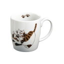 (同梱不可) 有田焼 ねこのマグカップ 背伸びねこ(茶) 可愛いねこのマグカップ。