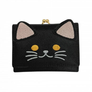 （同梱不可） 口金財布 catB(黒猫) A52-2 ねこちゃんのかわいいダイカット財布